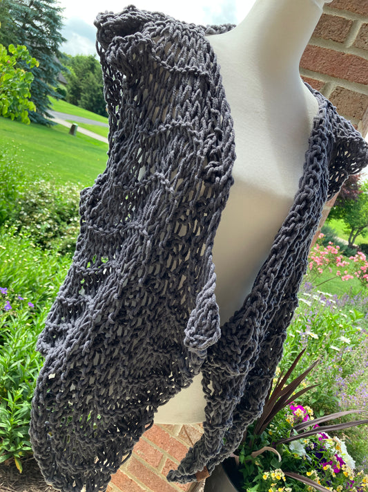 All Season Knitted Flowy Boho Vest